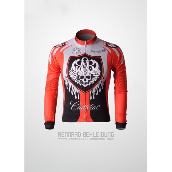 2010 Fahrradbekleidung Rock Racing Rot und Hellblau Trikot Langarm und Tragerhose